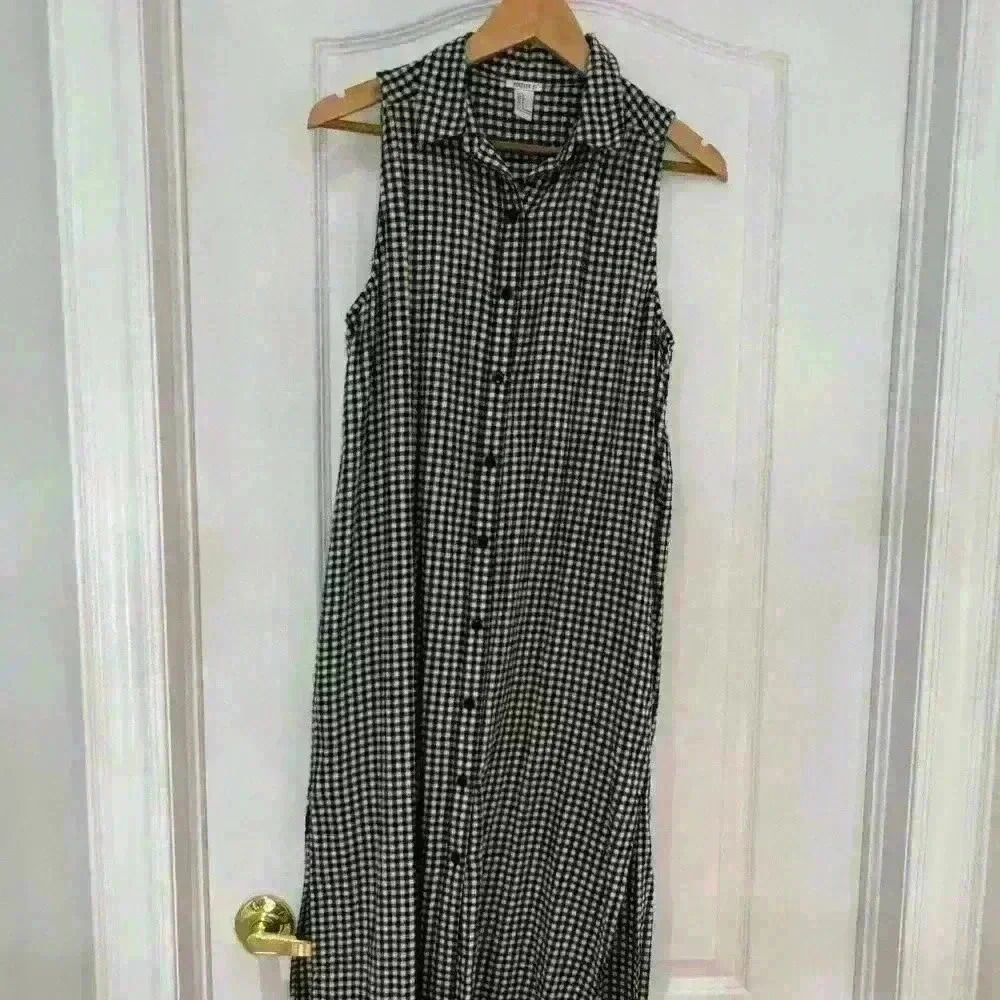 Forever 21 Stylish  Longline Vest | Jacket | No sleeve | Checkered